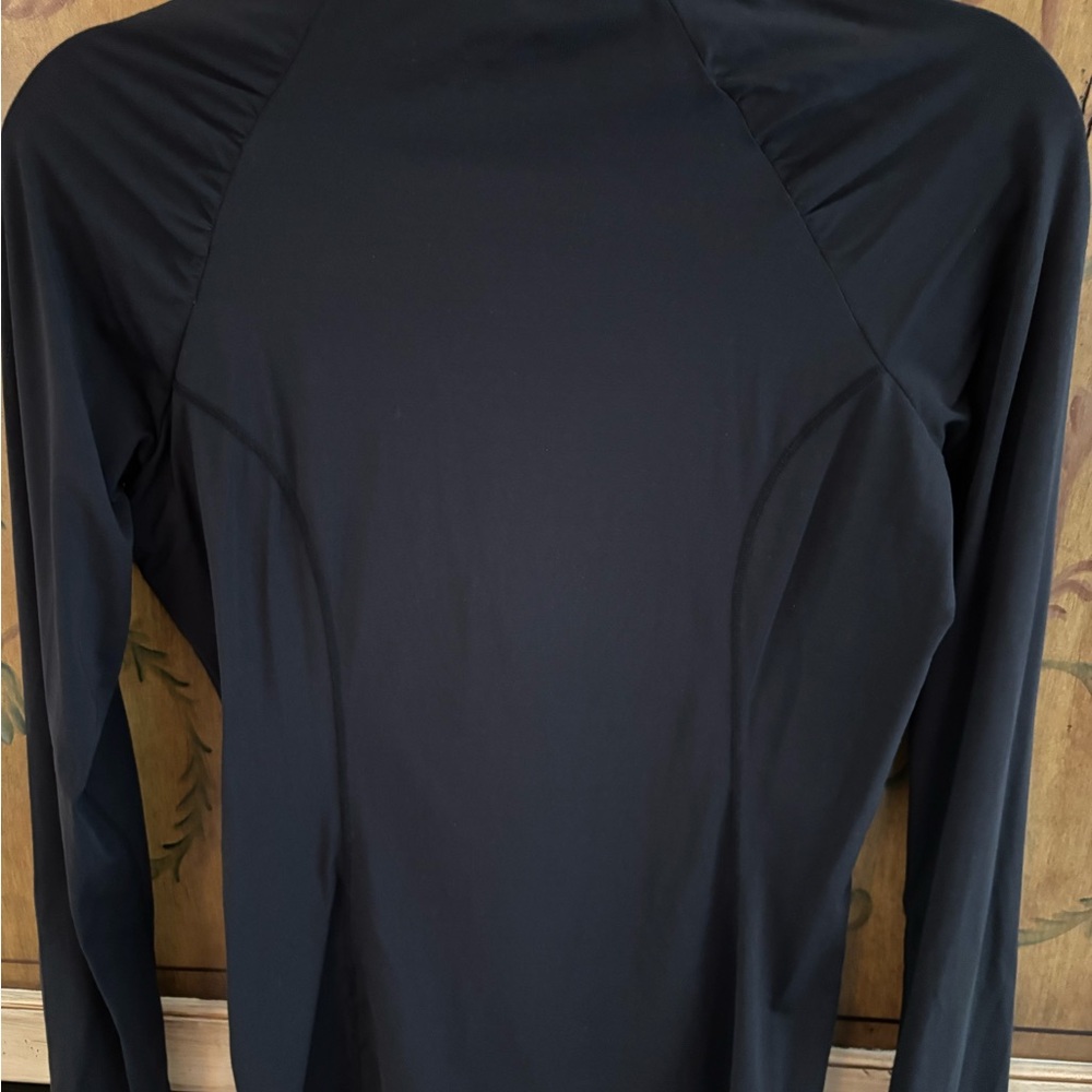Lilly Pulitzer Black and Pink Quarter-Zip Sweatshirt - Picture 3 of 3